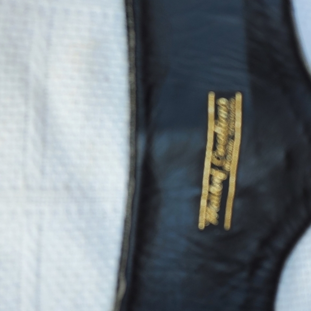 Vintage BlackVelvet Wide 80s bling belt‎ L - Picture 4 of 15